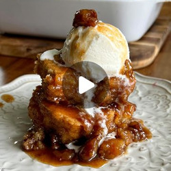 Maple Pecan Sourdough Pudding Cake
