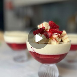 Raspberry And White Chocolate Trifles