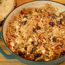 Orzo With Olives &amp; Feta: Greek Kritharoto