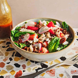 Chicken-quinoa Bowl With Strawberries &amp; Pecans