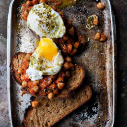 Ottolenghi’s Slow-cooked Chickpeas On Toast With Poached Egg