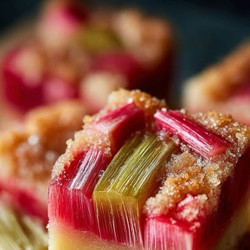 Rhubarb Custard Bars