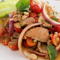 Spicy Roast Pork Salad ยำหมูอบ (yum Moo Ob)