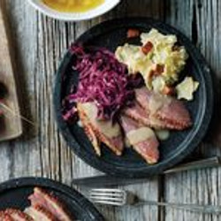 Apple- And Chestnut-stuffed Goose With Egg Noodles