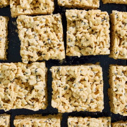 Black Sesame Rice Krispies Treats