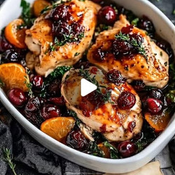 Cranberry Orange Glazed Chicken