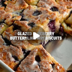 Glazed Blueberry Buttermilk Swim Biscuits