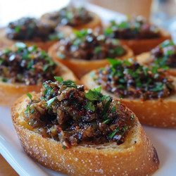 Easy Mediterranean Olive Tapenade Crostini With Bold, Zesty Flavor