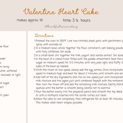 Valentine Heart Cake