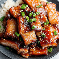 Korean Pork Belly With Sweet Soy Glaze