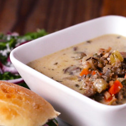 Chicken And Wild Rice Soup Recipe By Tasty