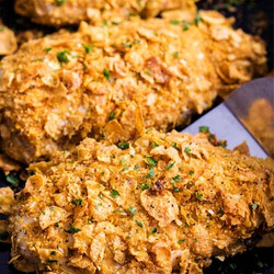 Ranch Cornflake Crusted Baked Chicken