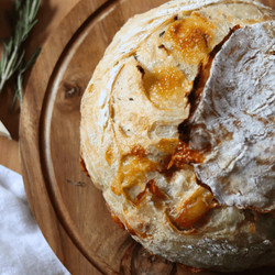 Roasted Garlic And Rosemary Sourdough Bread Recipe