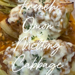 French Onion Melting Cabbage