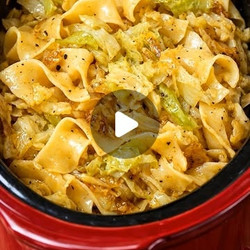 Slow Cooker Amish Cabbage Noodles Recipe