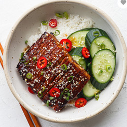 Hasselback Teriyaki Tofu Steaks