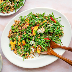 Peach, Chickpea And Mozzarella Salad