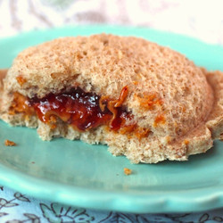 Peanut Butter and Jelly with cheese and carrots