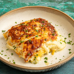 Aligot, Spinach And Roquefort Lasagne