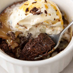 Brownie Pudding (for Two)