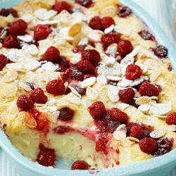 Raspberry Bread And Butter Pudding - Australian women's weekly