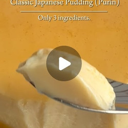 Classic Japanese Caramel Pudding (purin)