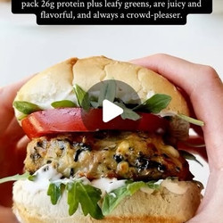 Healthy Ground Chicken Feta Burgers With Spinach