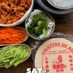 Rouleaux De Printemps Au Poulet Satay