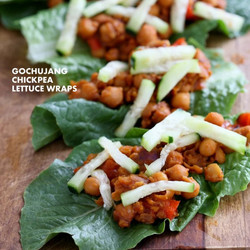 Gochujang Chickpea Wraps