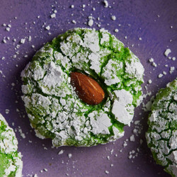 Amaretti Cookies With Pandan And Pistachios