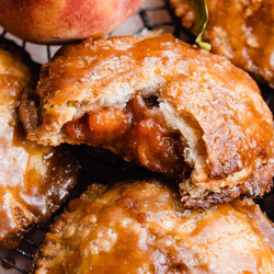 Salted Caramel Peach Hand Pies