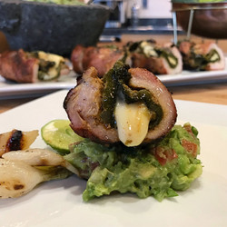 Pork Loin Poblano &amp; Oaxaca Cheese Roulade