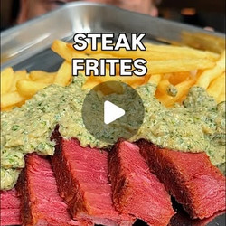 Veganes Steak Frites Mit Sauce