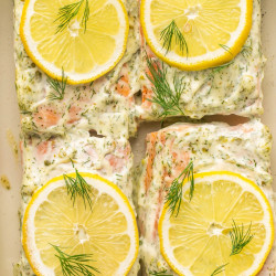 Easy Herb &amp; Mayo Baked Salmon
