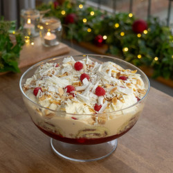 Tom Kerridge's White Chocolate, Raspberry And Cranberry Trifle