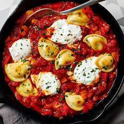 Pierogy Shakshuka - Mrs. T's Pierogies