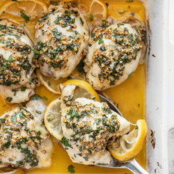 Baked Garlic Butter Chicken Thigh Recipe
