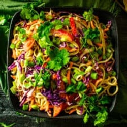 Easy Vegan Thai Noodle Salad With Peanut Dressing