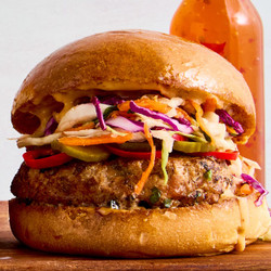 Thai Sweet Chili Turkey Burger