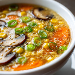 Healthy Egg Drop Soup With Veggies