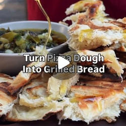 Grilled Bread From Pizza Dough