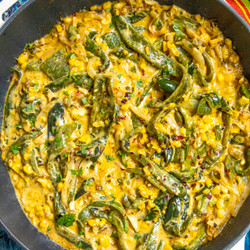 Rajas Con Crema Recipe (roasted Poblano Strips In Cream Sauce)