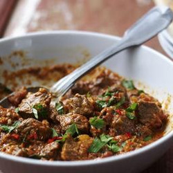 Plum jam and almond beef Casserole. Must
