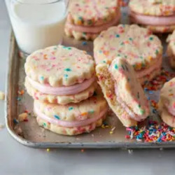 Funfetti Shortbread Sandwich Cookies Recipe