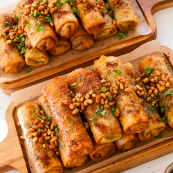 *Not Vegan* Msakhan Egg Rolls