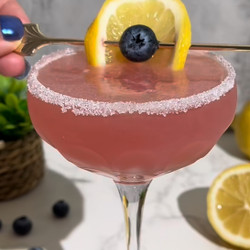 Blueberry Lemon Drop Martini