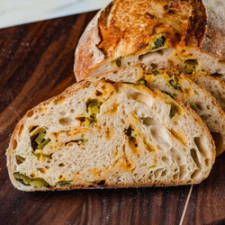 Jalapeño Cheddar Sourdough Bread