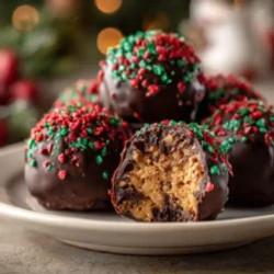 Christmas Chocolate Rice Krispie Balls