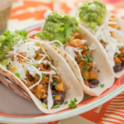 Cauliflower Tacos With Spicy Sriracha Black Beans