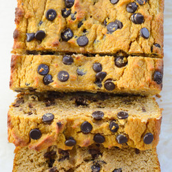 Low Carb Pumpkin Chocolate Chip Cookie Bread